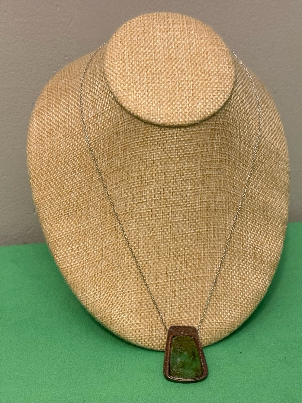 La Fonn 925 Green Stone Pendant Necklace - Women's Jewelry